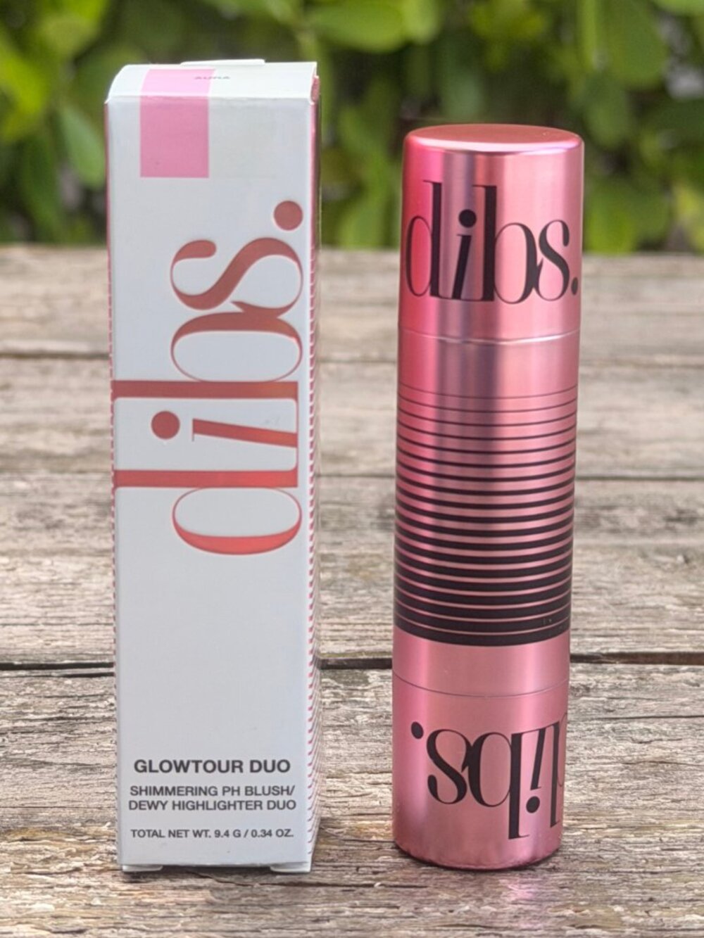 NEW Dibs Glowtour Duo Aura pH Blush & Dewy Shimmer Highlighter Stick 0.34 oz